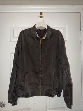 Vintage Polo Ralph Lauren. Green Harrington style jacket. Made in USA. Men’s L